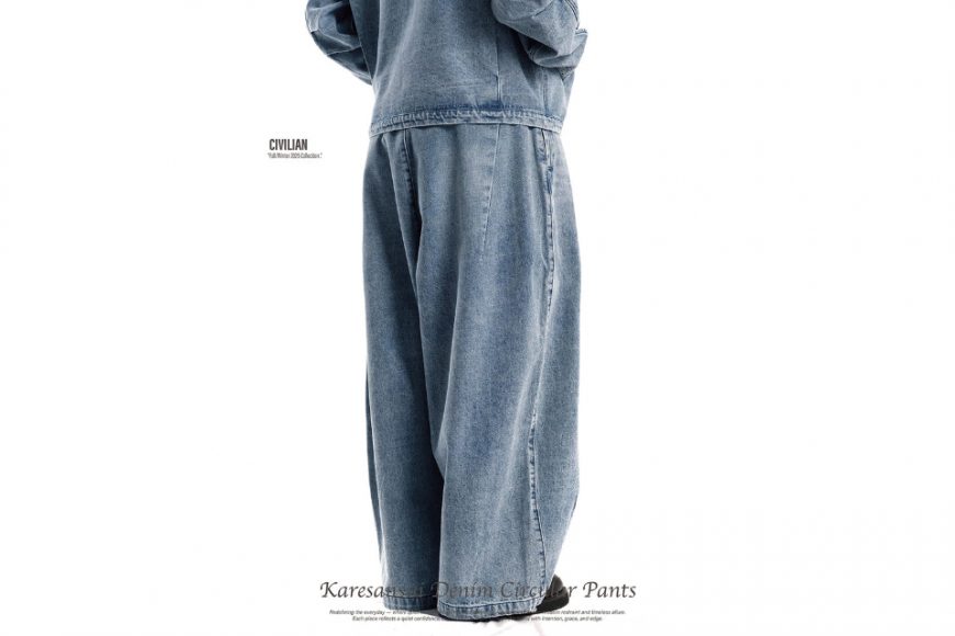 25- Civ. Karesansui denim circular pants (6)