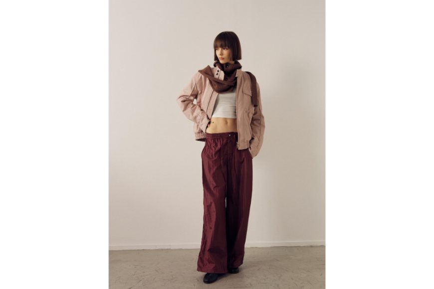 柔軟皺感尼龍功能性休閒褲 (1)