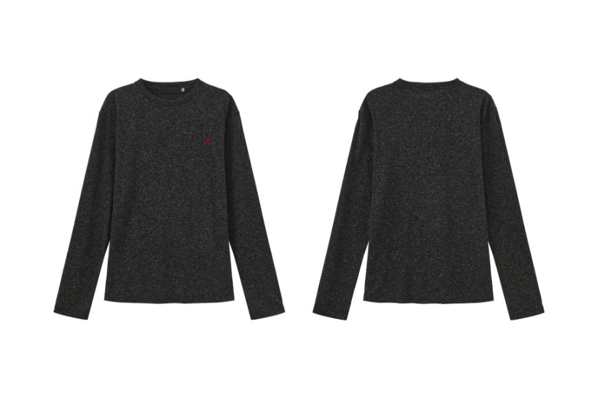 石墨灰亞麻復古寬鬆打底內搭衣 (00)