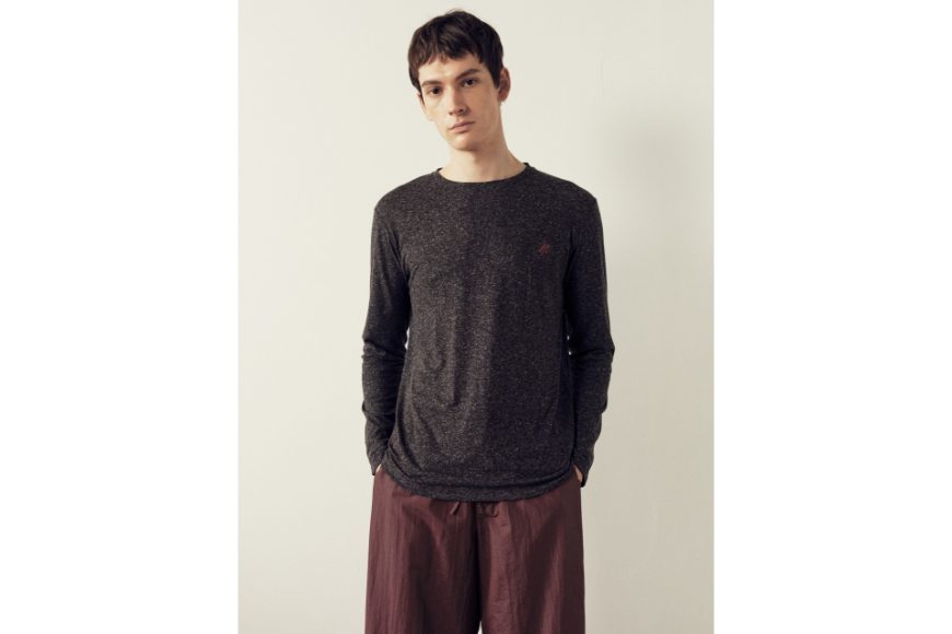 石墨灰亞麻復古寬鬆打底內搭衣 (1)