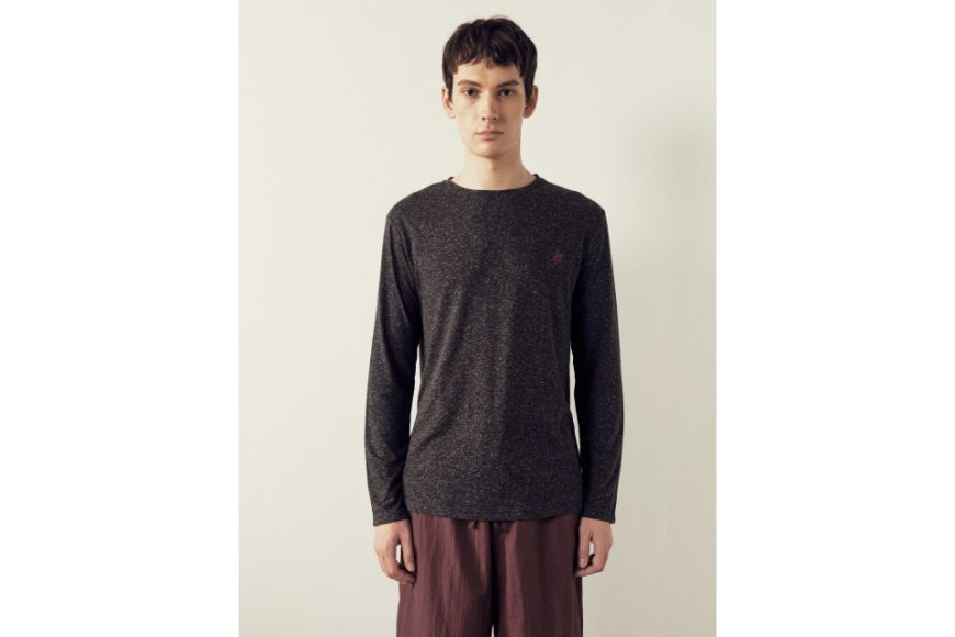 石墨灰亞麻復古寬鬆打底內搭衣 (2)