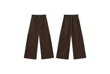 綠棕色格紋棉質休閒褲 (0)