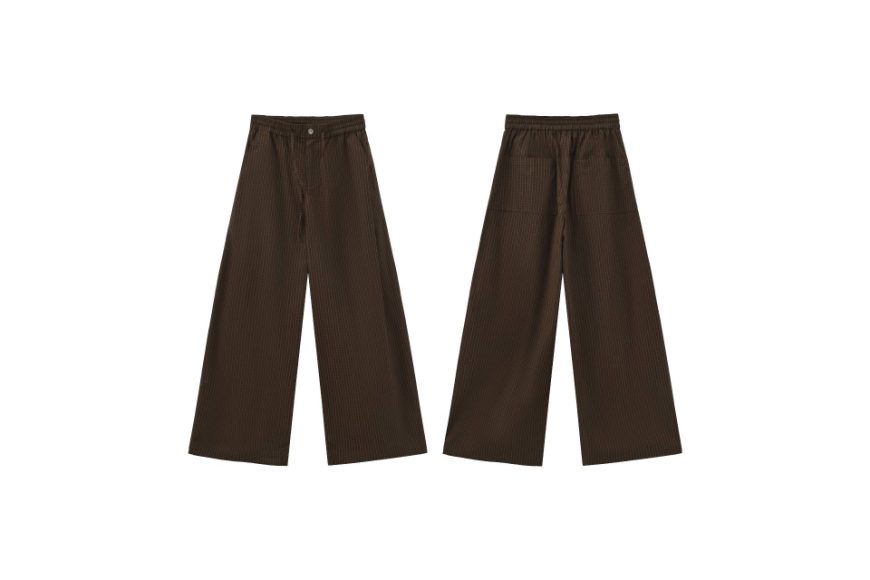 綠棕色格紋棉質休閒褲 (0)