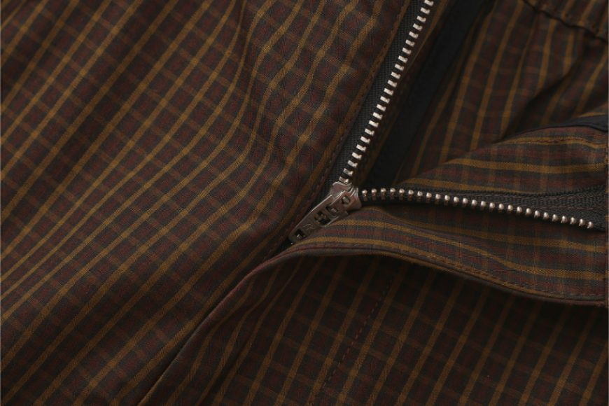 綠棕色格紋棉質休閒褲 (7)