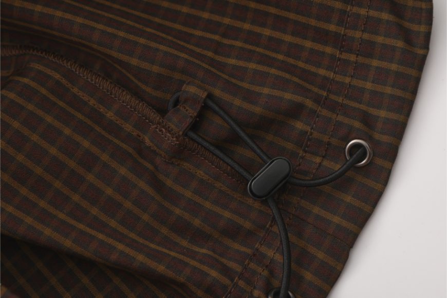 綠棕色格紋棉質休閒褲 (8)