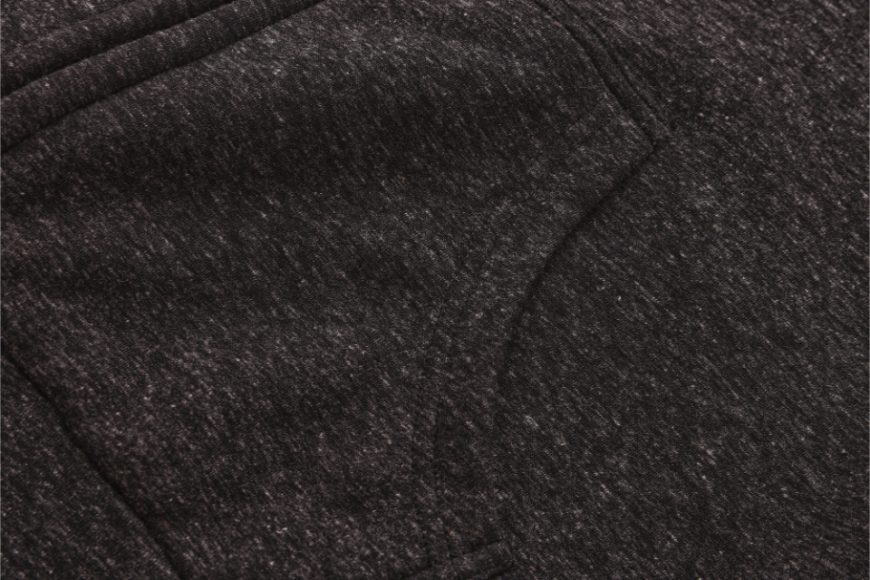 順滑舒適亞麻石墨灰色雙開拉鍊帽衫 (10)