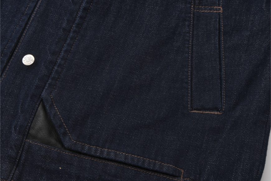 龍蝦扣不掉色原牛牛仔夾克 (10)