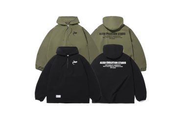 Classic Logo Water-Repellent Nylon Half Zip Hoodie (0)