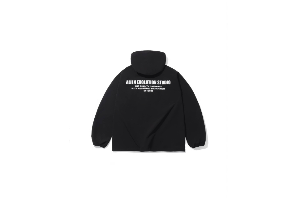 Classic Logo Water-Repellent Nylon Half Zip Hoodie (2)