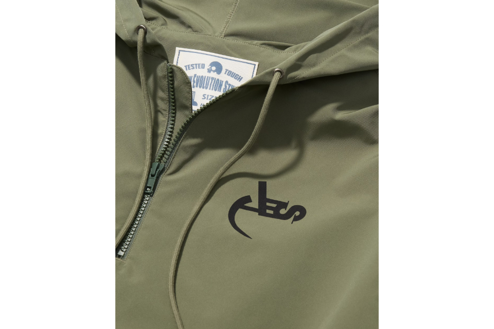 Classic Logo Water-Repellent Nylon Half Zip Hoodie (9)