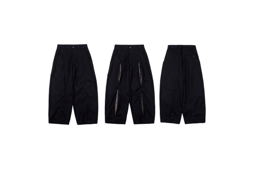 Hidden plaid patched wide trousers (0)