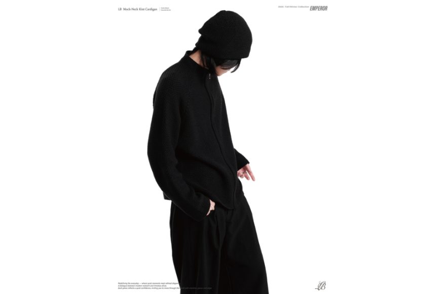 LB mock-neck knit cardigan (3)