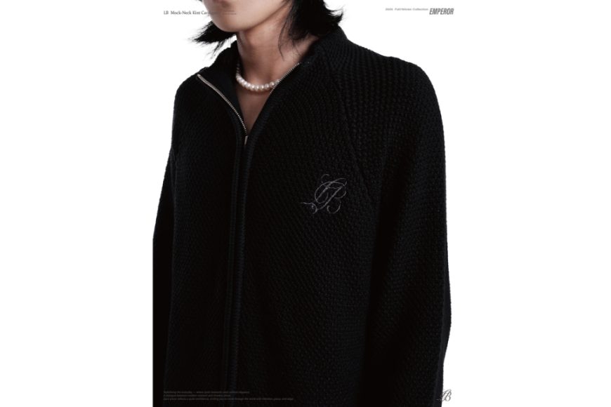 LB mock-neck knit cardigan (5)