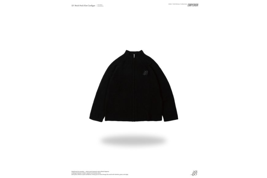 LB mock-neck knit cardigan (9)