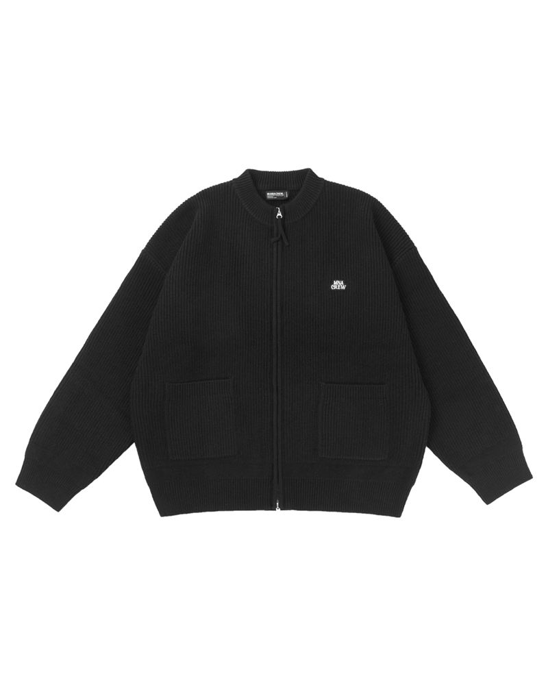 MANIA Zippered Knit Jacket (1)