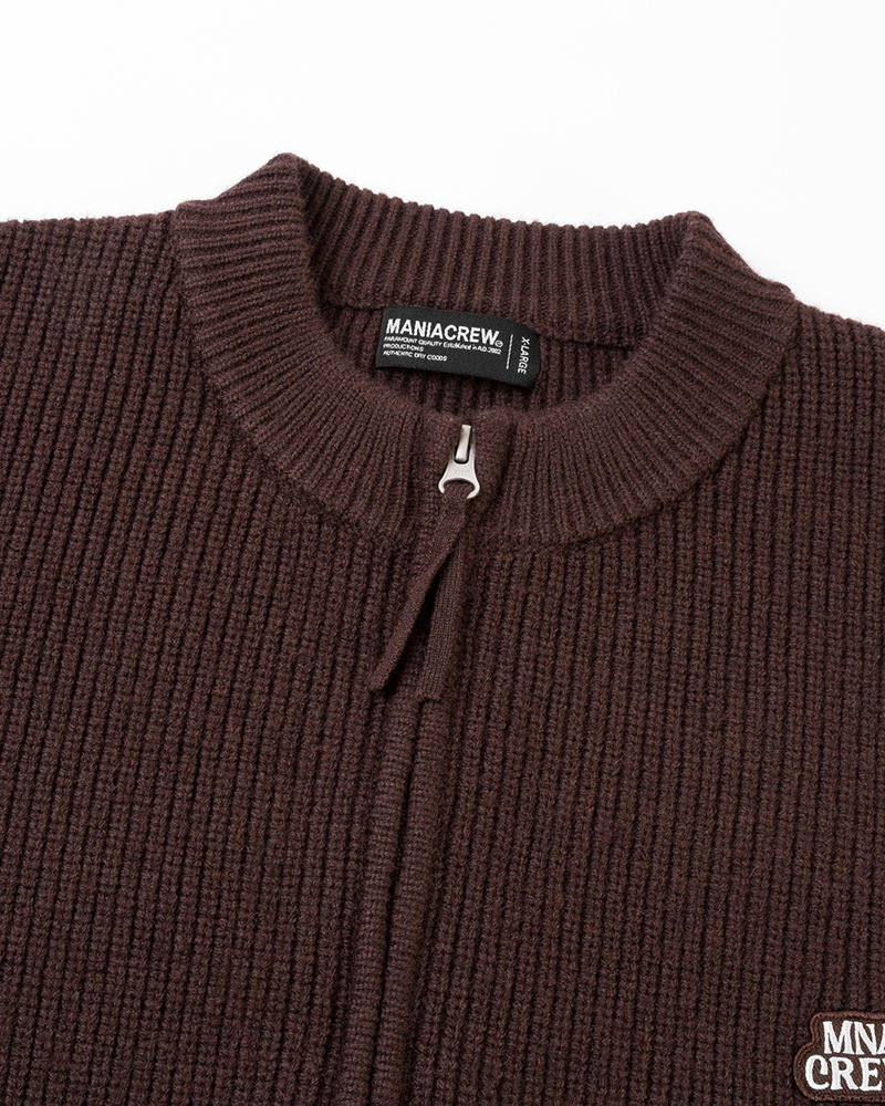 MANIA Zippered Knit Jacket (10)
