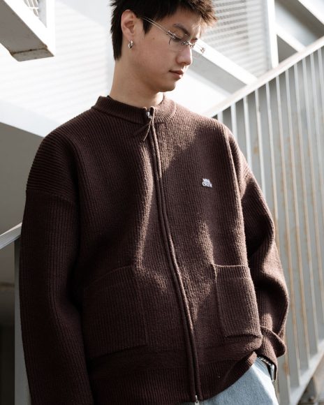 MANIA Zippered Knit Jacket (20)