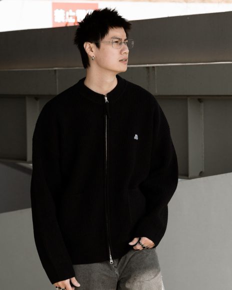 MANIA Zippered Knit Jacket (27)