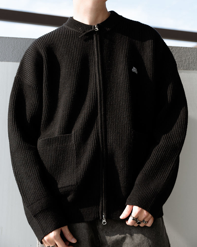 MANIA Zippered Knit Jacket (29)
