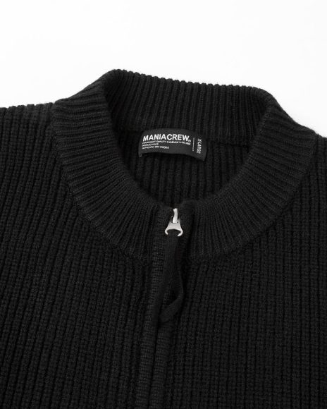 MANIA Zippered Knit Jacket (3)