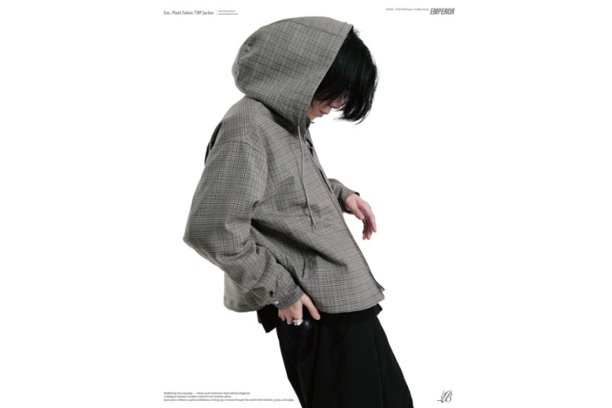 Plaid fabric TBP jacket (2)