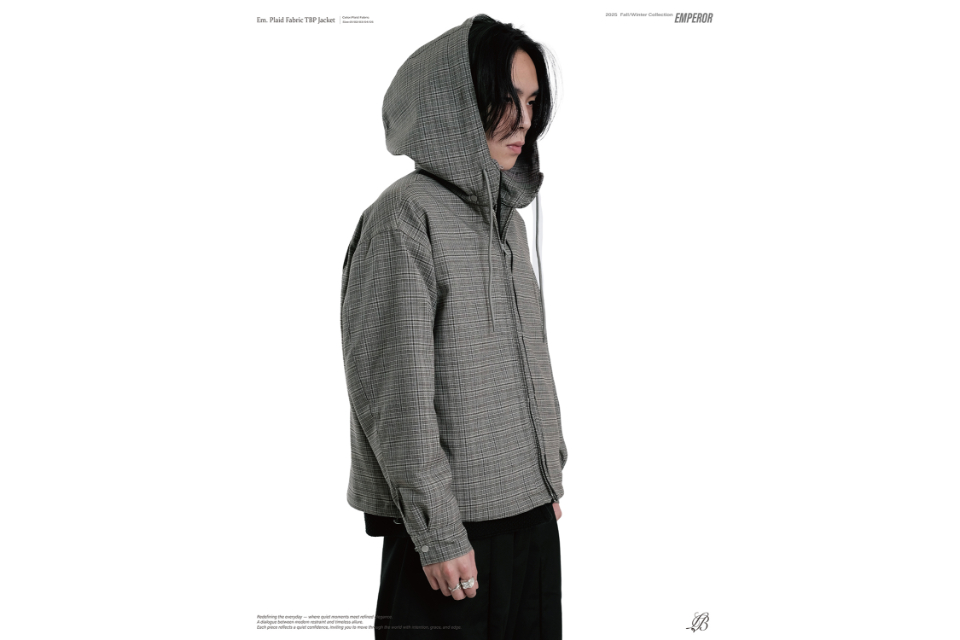 Plaid fabric TBP jacket (3)