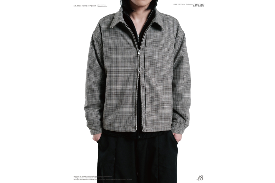 Plaid fabric TBP jacket (8)