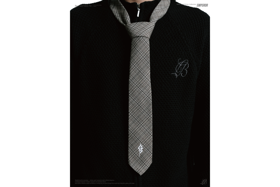Plaid fabric tie (6)