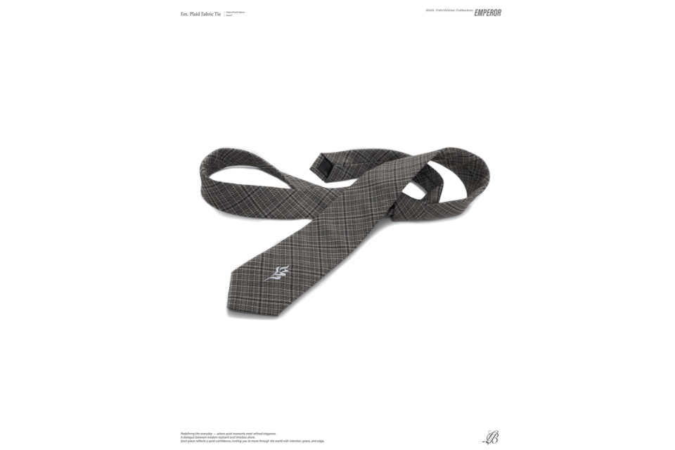Plaid fabric tie (8)