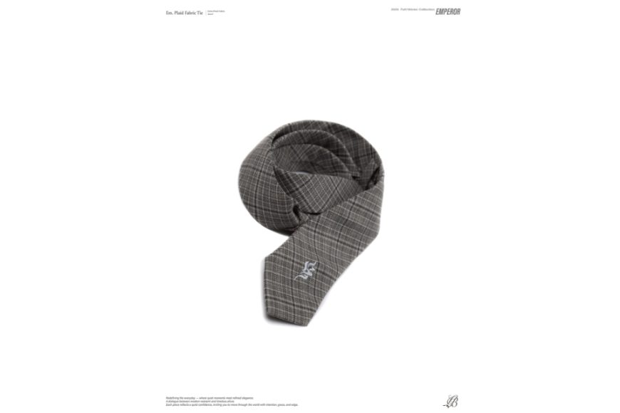 Plaid fabric tie (9)