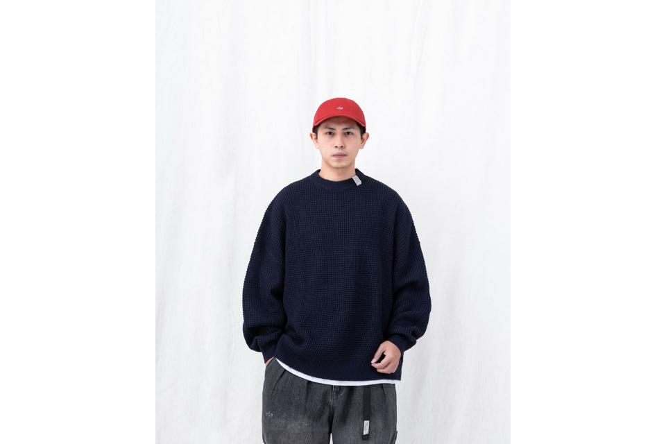 Waffle-Knit Sweater (2)