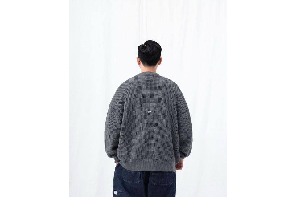 Waffle-Knit Sweater (6)