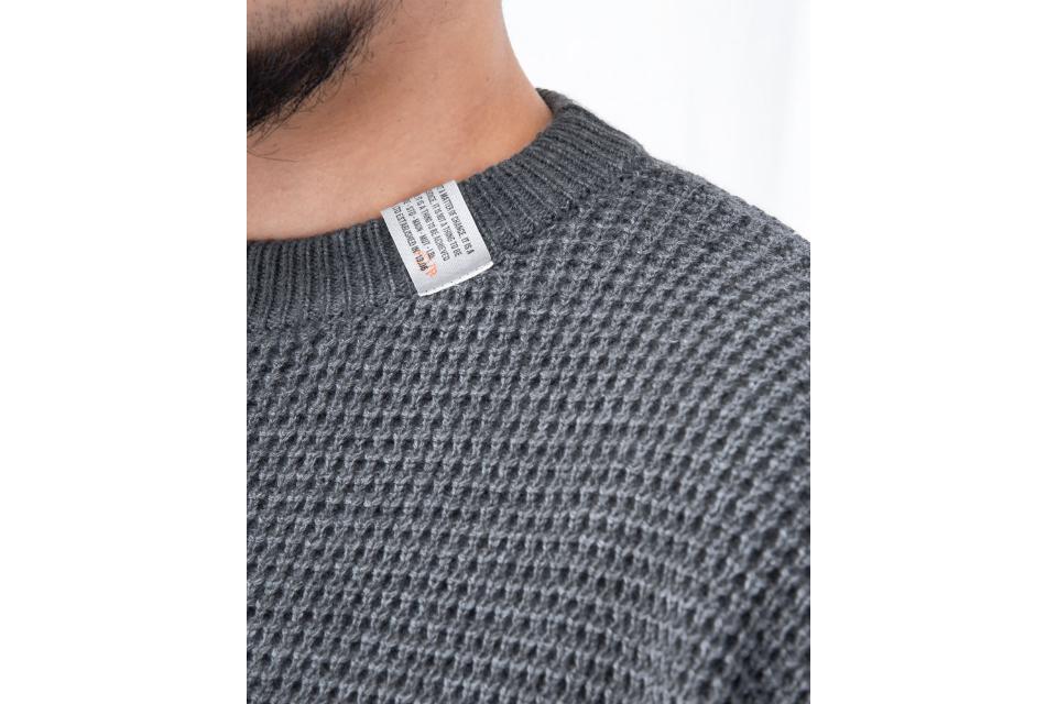 Waffle-Knit Sweater (7)