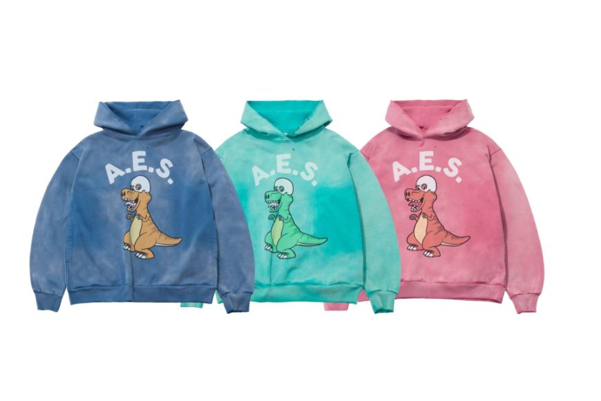 AES Skull T-Rex Vintage Washed Hoodie (0)