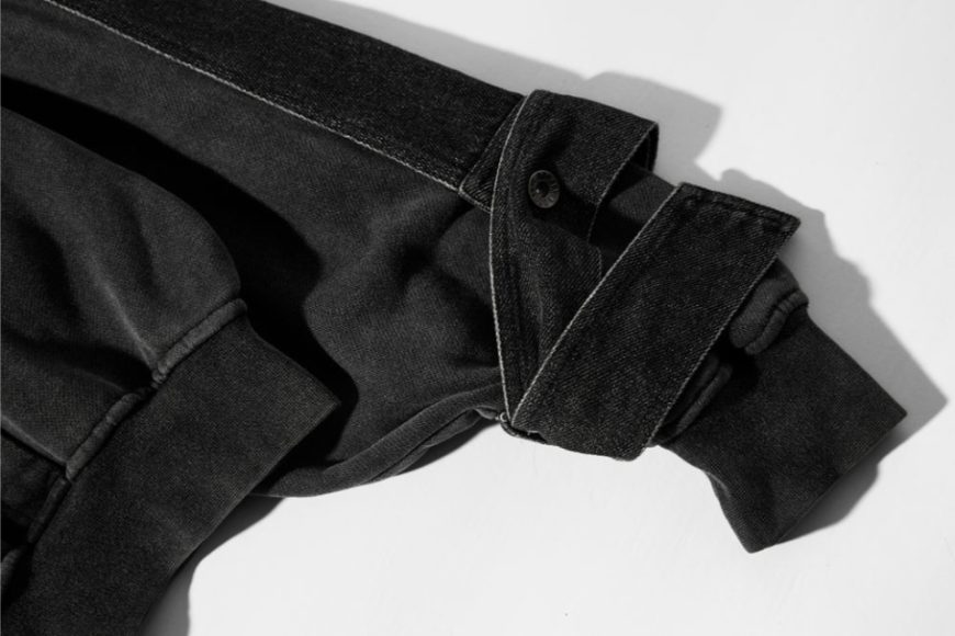 RE Wing Denim Panel Cotton ZIP Hoodie (10)