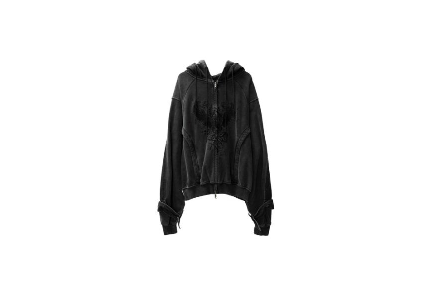 RE Wing Denim Panel Cotton ZIP Hoodie (3)