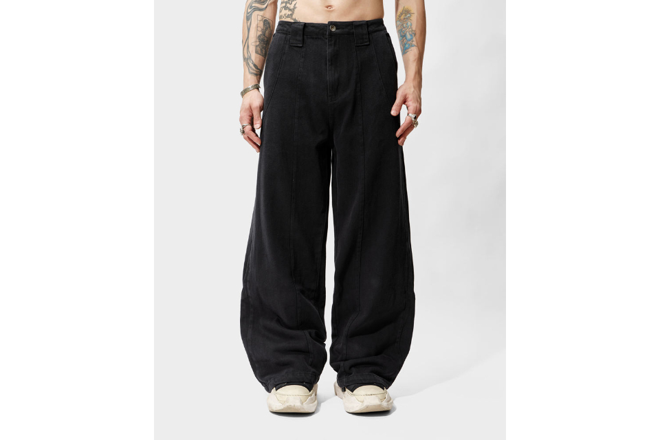 Twill Baggy Trousers (5)