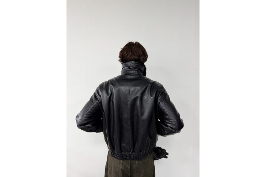 A2夾棉可拆卸100%羊毛領皮夾克 (5)