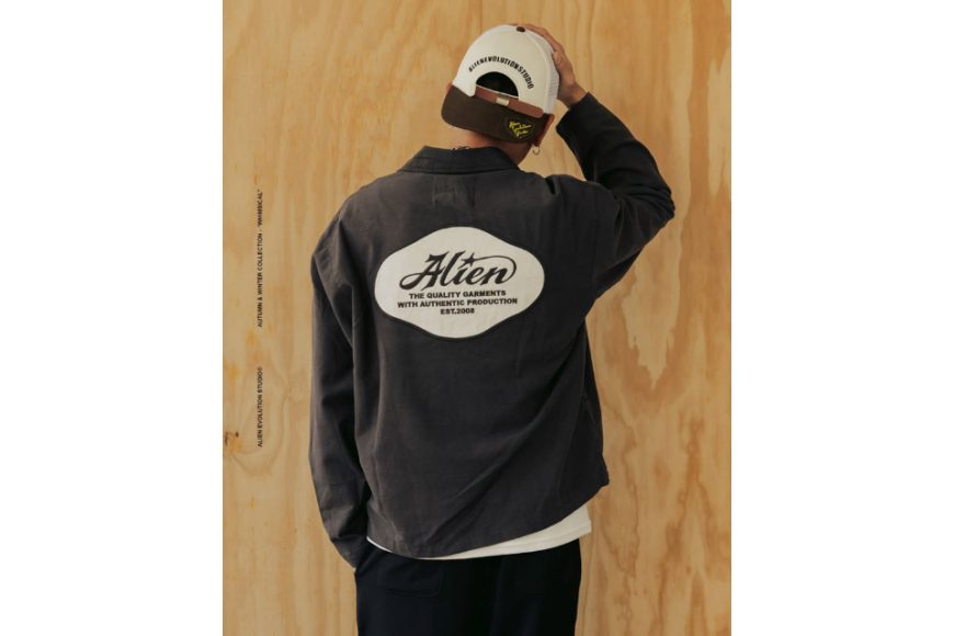 AES Alien Star APPLIQUÉ Washed Long-Sleeve Polo Shirt (3)