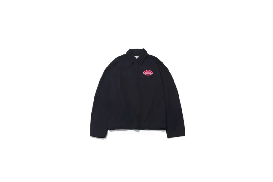 AES Alien Star APPLIQUÉ Washed Long-Sleeve Polo Shirt (4)