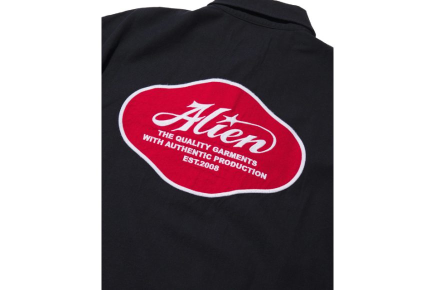 AES Alien Star APPLIQUÉ Washed Long-Sleeve Polo Shirt (7)