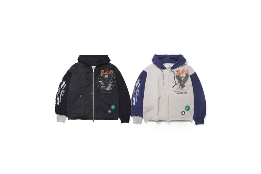 AES Bald Eagle Washed Zip Up Hoodie (0)