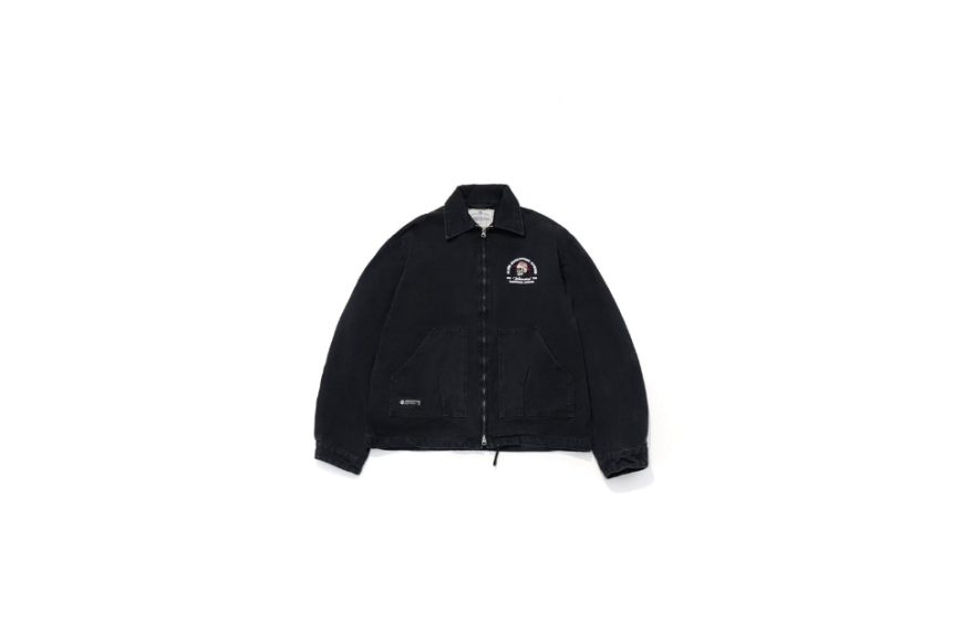 AES Embroidered Whimsical Skull Washed Work JKT (10)