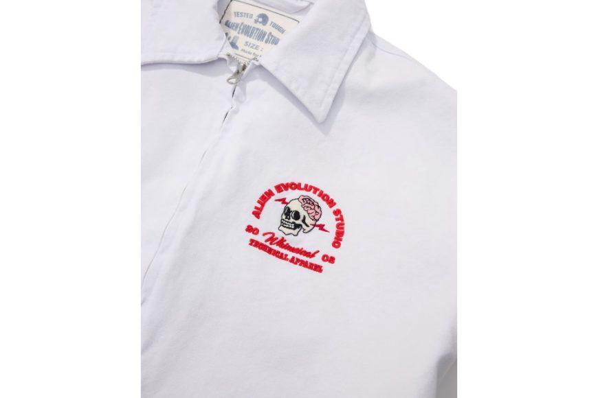 AES Embroidered Whimsical Skull Washed Work JKT (18)