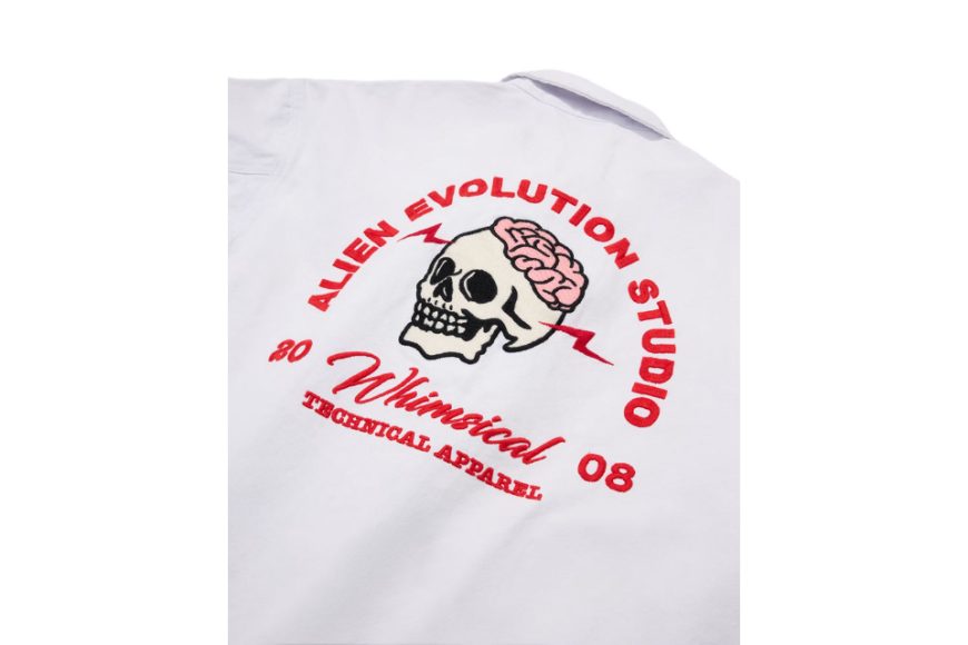 AES Embroidered Whimsical Skull Washed Work JKT (19)