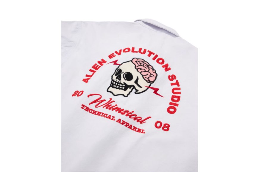 AES Embroidered Whimsical Skull Washed Work JKT (19)