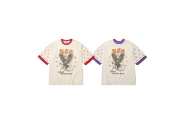 AES Half Sleeve Bald Eagle Vintage Washed Oversize Tee (0)