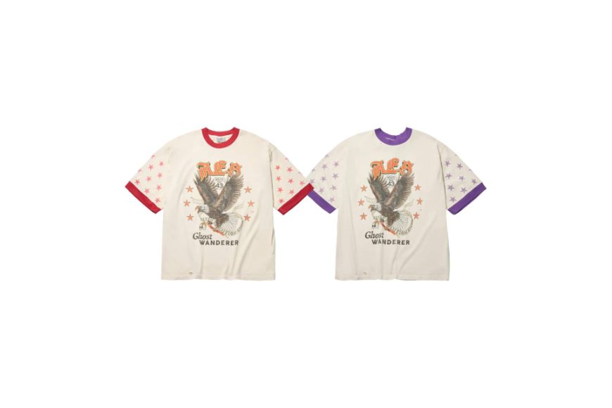 AES Half Sleeve Bald Eagle Vintage Washed Oversize Tee (0)