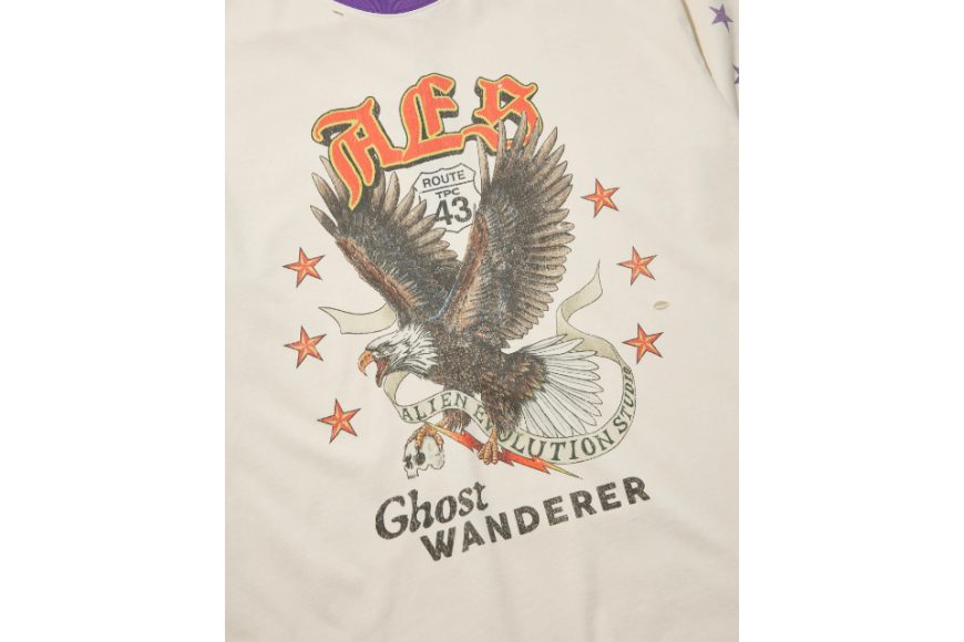 AES Half Sleeve Bald Eagle Vintage Washed Oversize Tee (10)