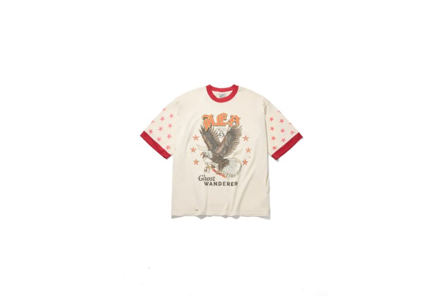 AES Half Sleeve Bald Eagle Vintage Washed Oversize Tee (3)